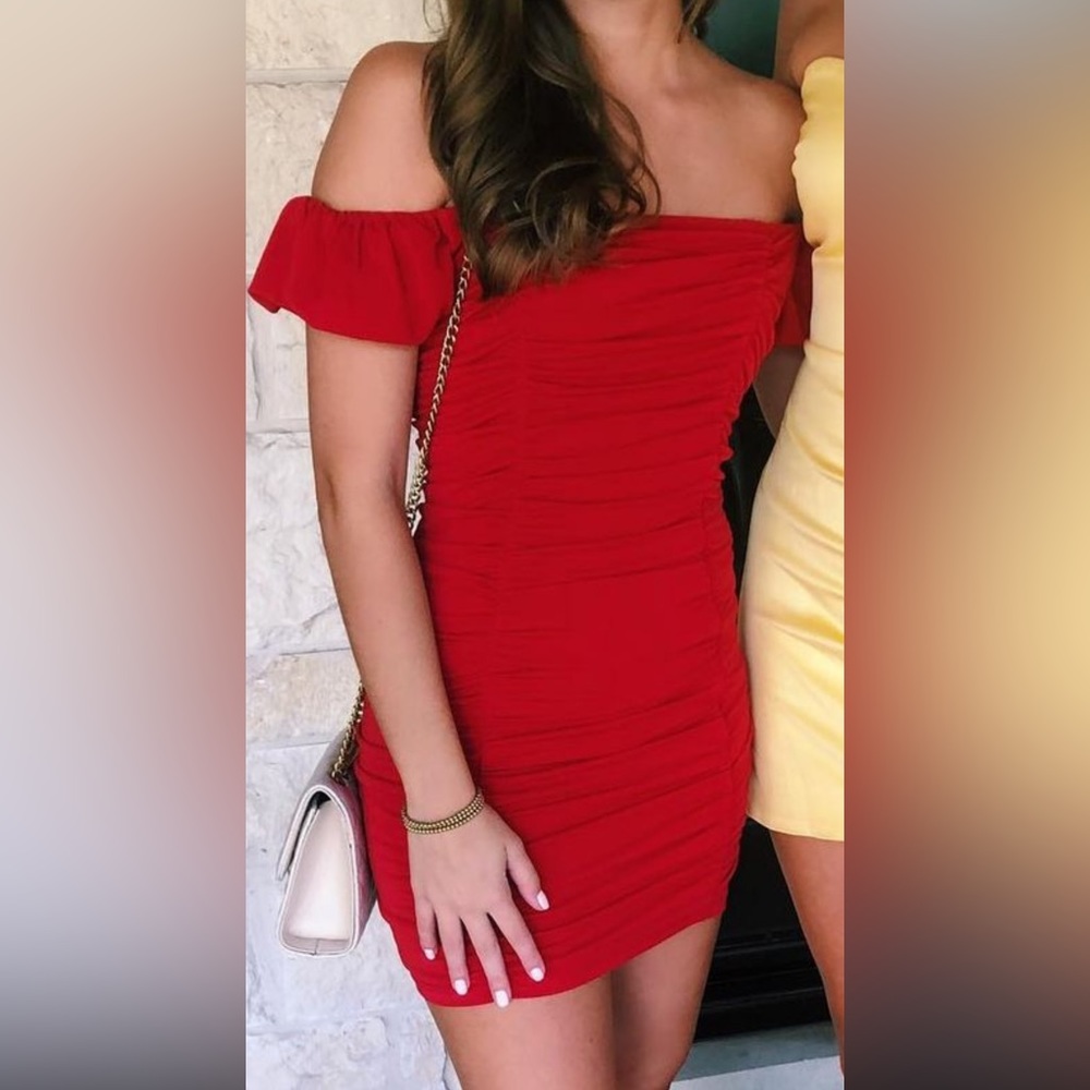 Red Cocktail Dress - Picture 2 of 3